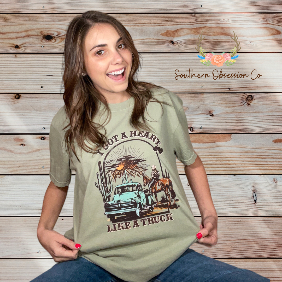 Heart Like A Truck Tee - Southern Obsession Co. 