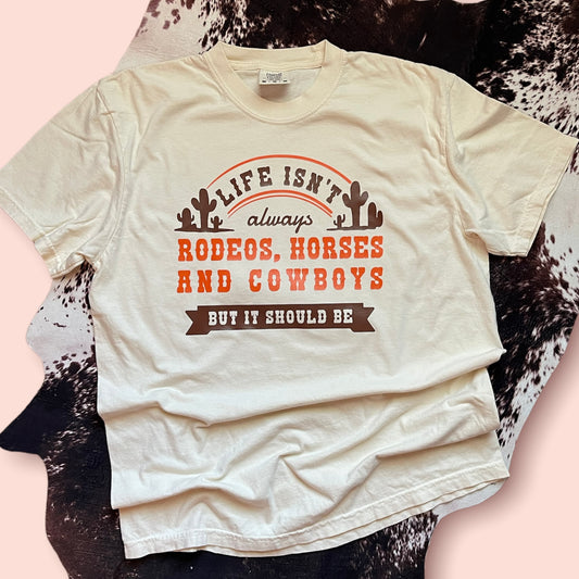 Rodeos, Horses, & Cowboys Tee - Southern Obsession Co. 