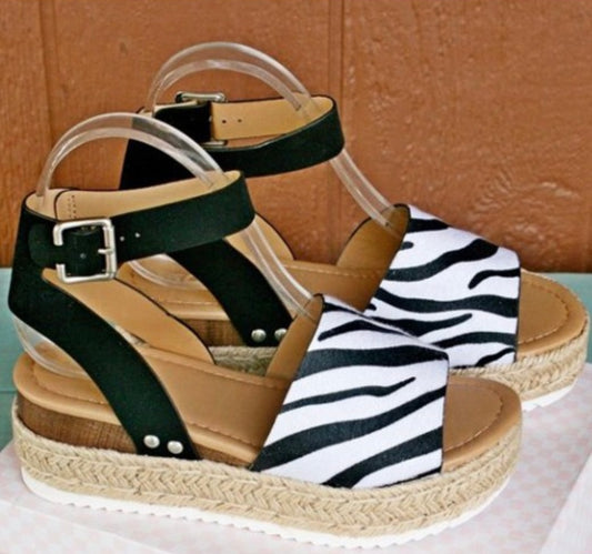 Zebra Wedges - Southern Obsession Co. 