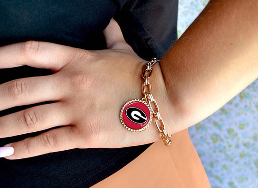 Georgia Bulldog Sydney Bracelet - Southern Obsession Co. 