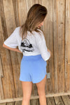 Spring Blue Running Shorts - Southern Obsession Co. 