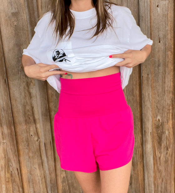 Hot Pink Running Shorts - Southern Obsession Co. 
