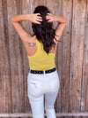 Dusty Banana Racerback Bodysuit - Southern Obsession Co. 