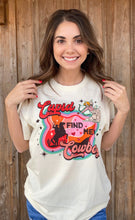 Load image into Gallery viewer, Cupid Find Me A Cowboy Tee
