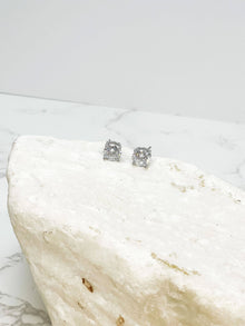 Classic Diamond Cubic Zirconia Studs: Silver - Southern Obsession Co. 
