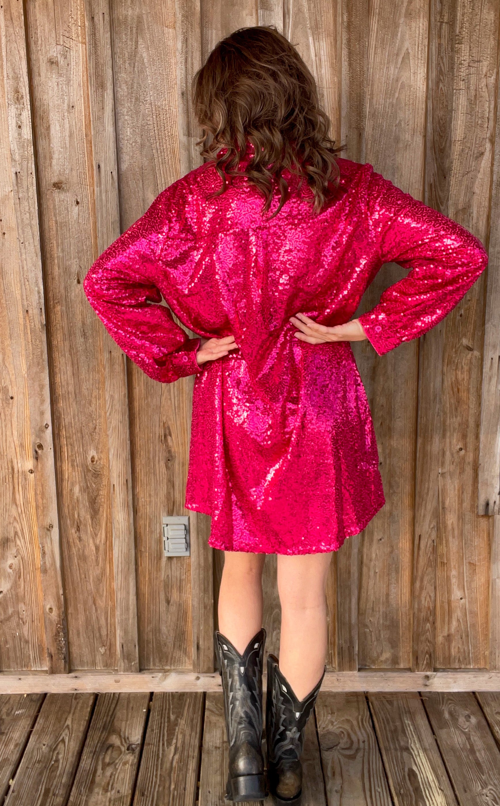 Sparkling Pink Dress - Southern Obsession Co. 