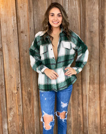  Green Oversized Plaid - Southern Obsession Co. 